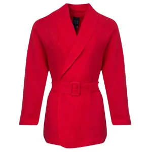 Access - Blazer Linho com Cinto Coral