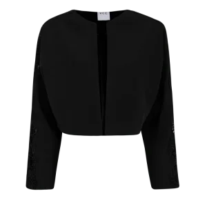 Access - Blazer Cropped com Renda Lateral